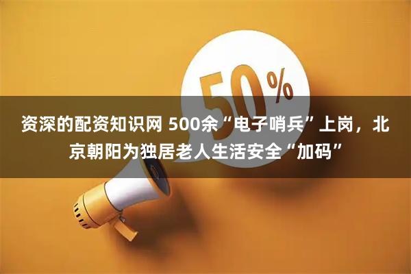 资深的配资知识网 500余“电子哨兵”上岗，北京朝阳为独居老人生活安全“加码”